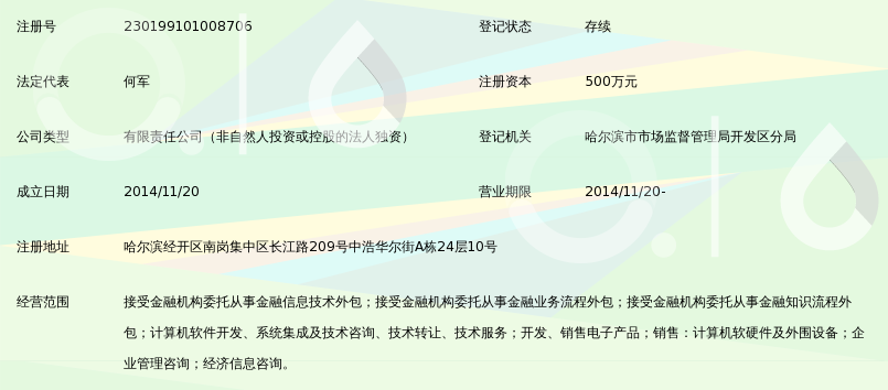 哈爾濱銀雁金融服務外包