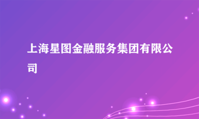 上海星圖金融服務集團
